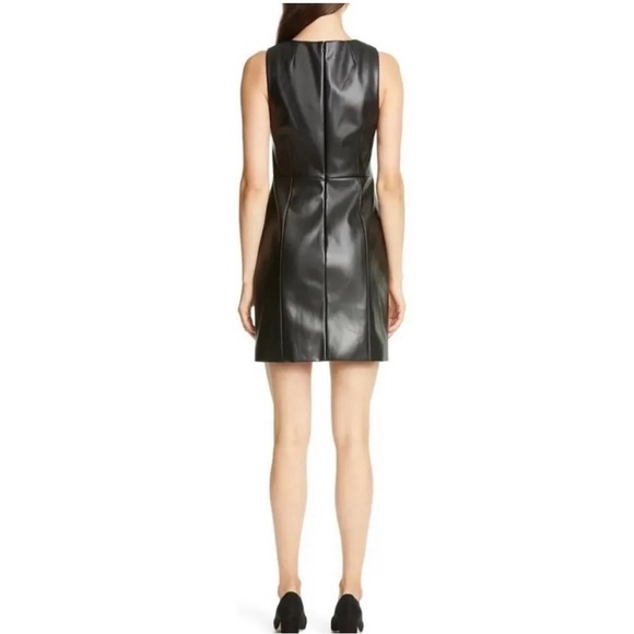 Theory Sculpt U faux leather dress - Picture 4 of 7